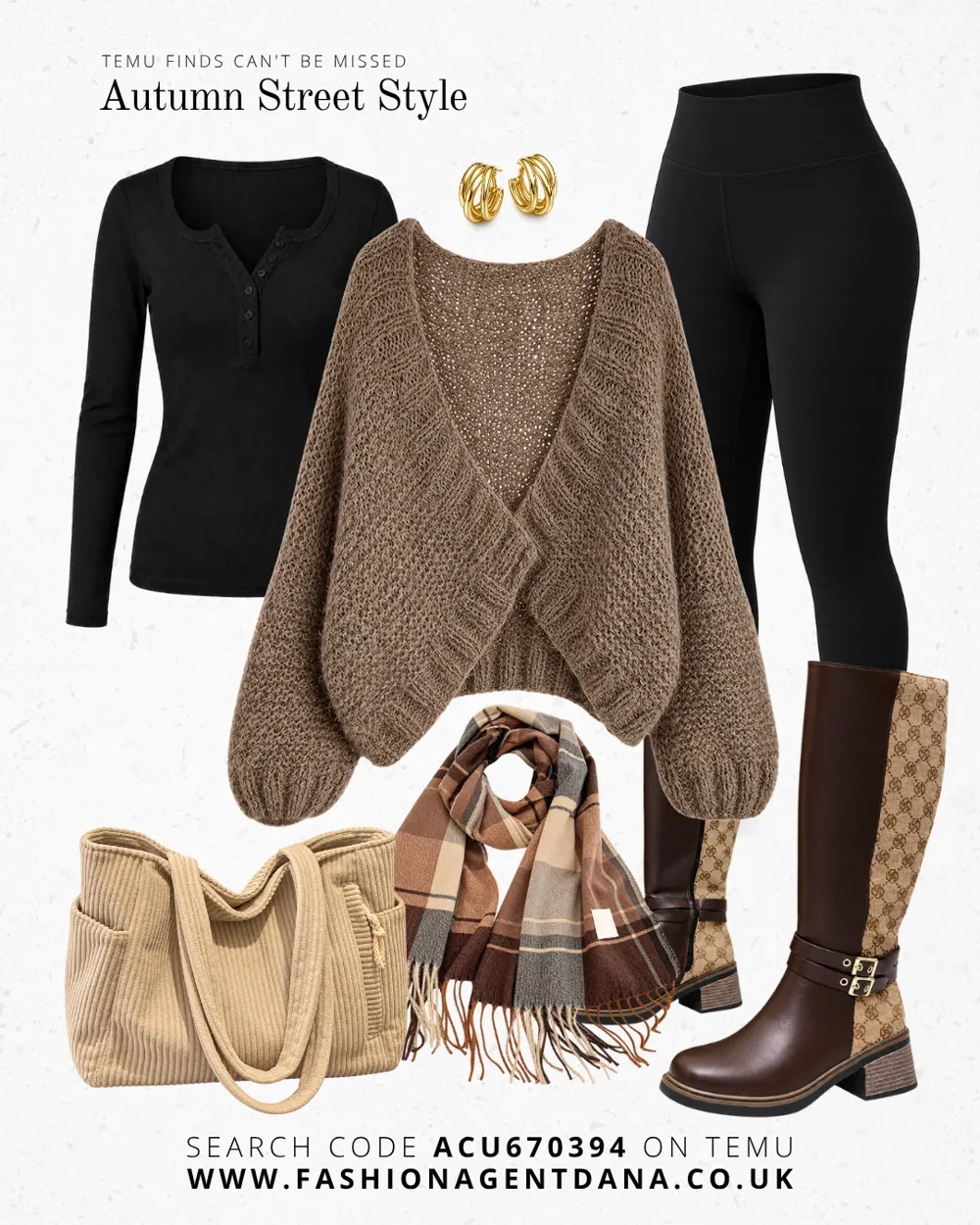Stylish Autumn Look outfit collage