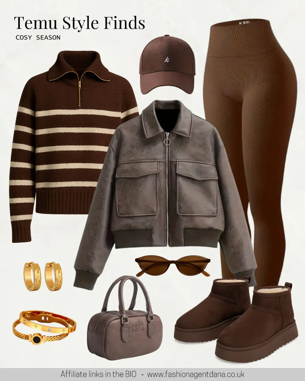 Temu Style Finds – Cosy Season outfit collage