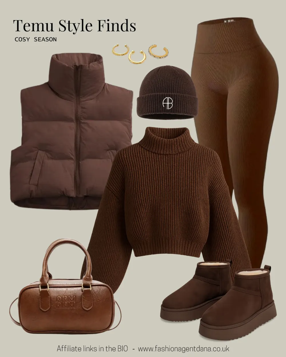 Temu Style Finds – Cosy Season outfit collage