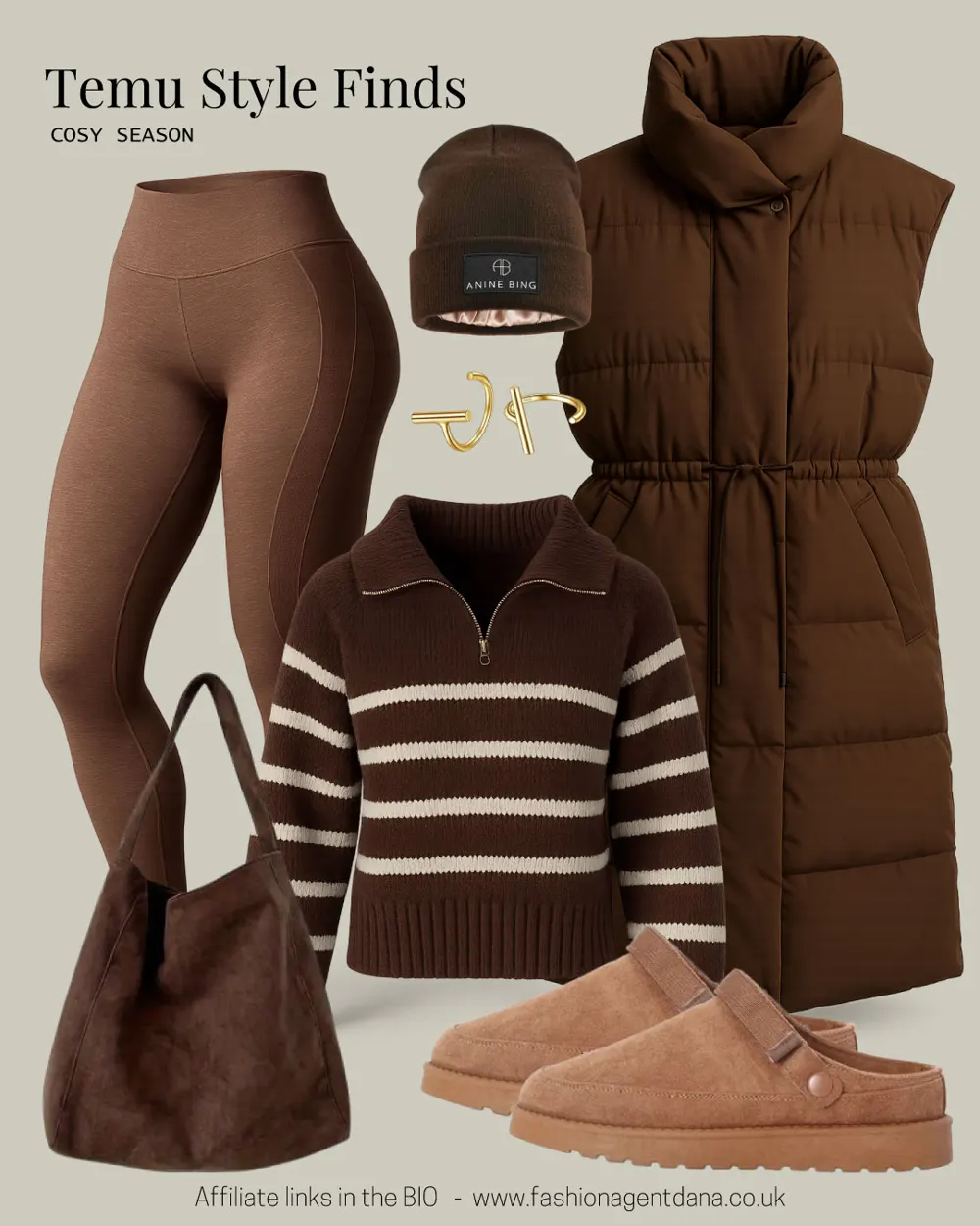 Temu Style Finds – Cosy Season outfit collage