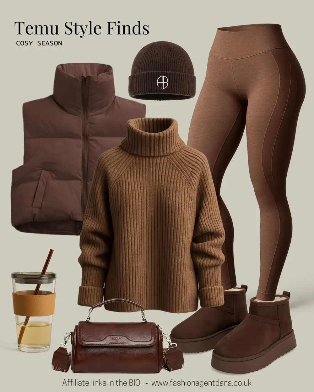 Temu Style Finds – Cosy Season outfit collage