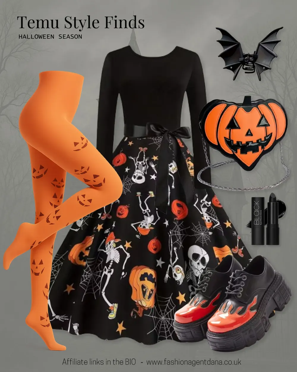 Style Finds - Halloween Season outfit collage