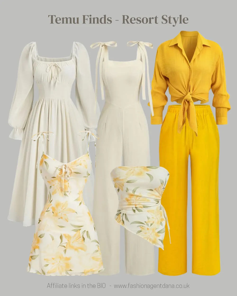 Resort Style - Spring/Summer 2025 Trends outfit collage