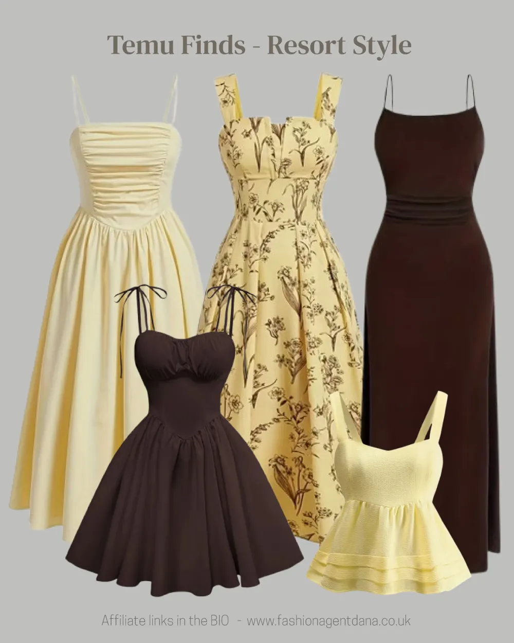 Resort Style - Spring/Summer 2025 Trends outfit collage