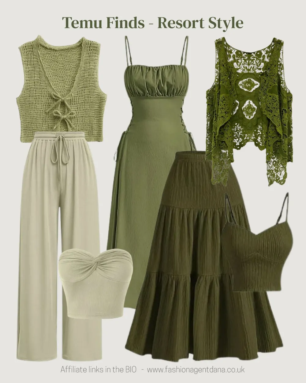 Resort Style - Spring/Summer 2025 Trends outfit collage