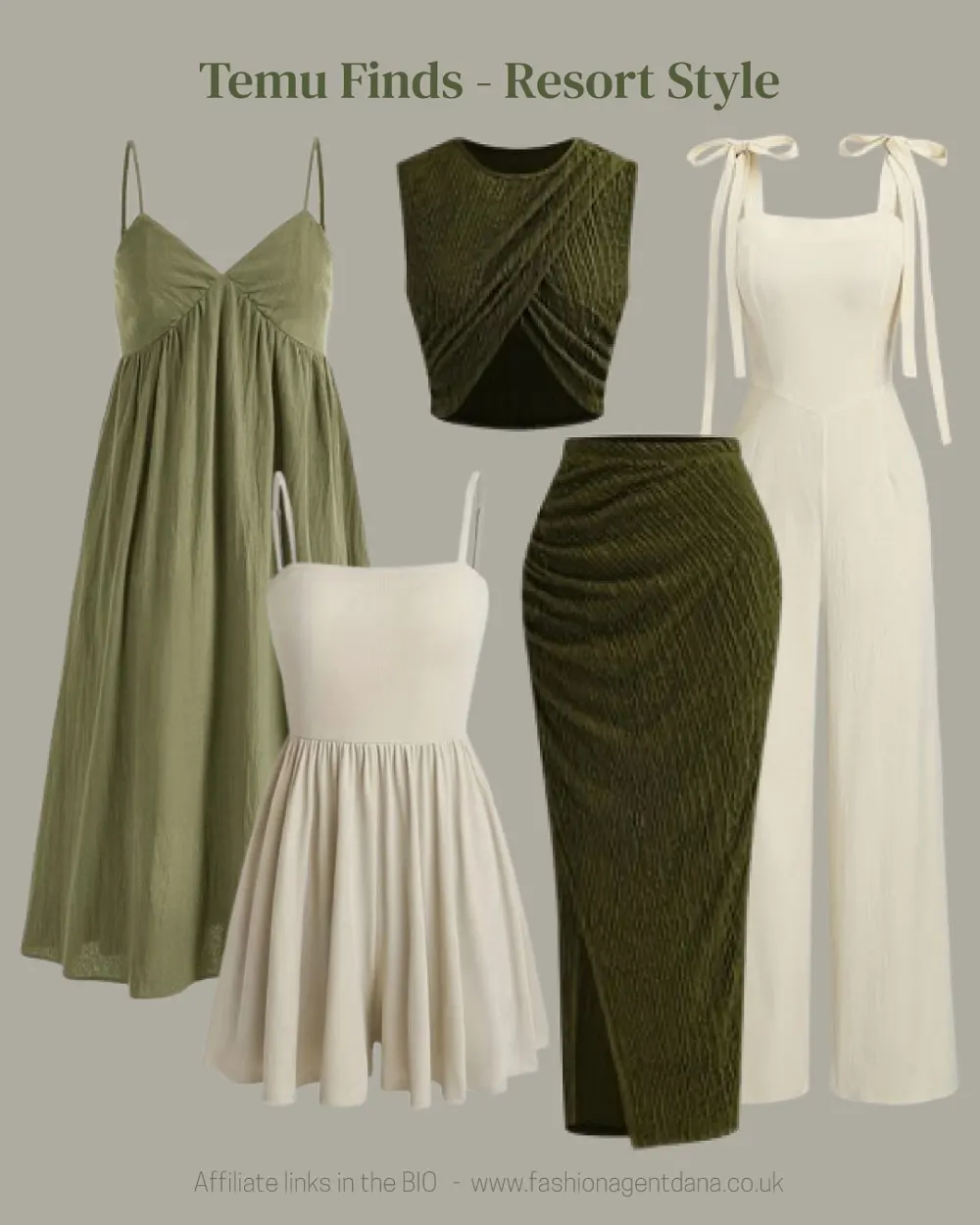 Resort Style - Spring/Summer 2025 Trends outfit collage