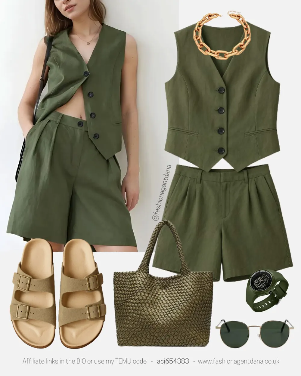 Summer Vibes outfit collage