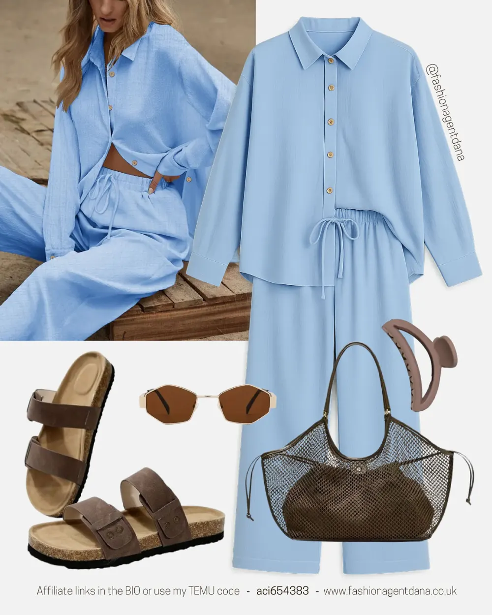 Summer Vibes outfit collage