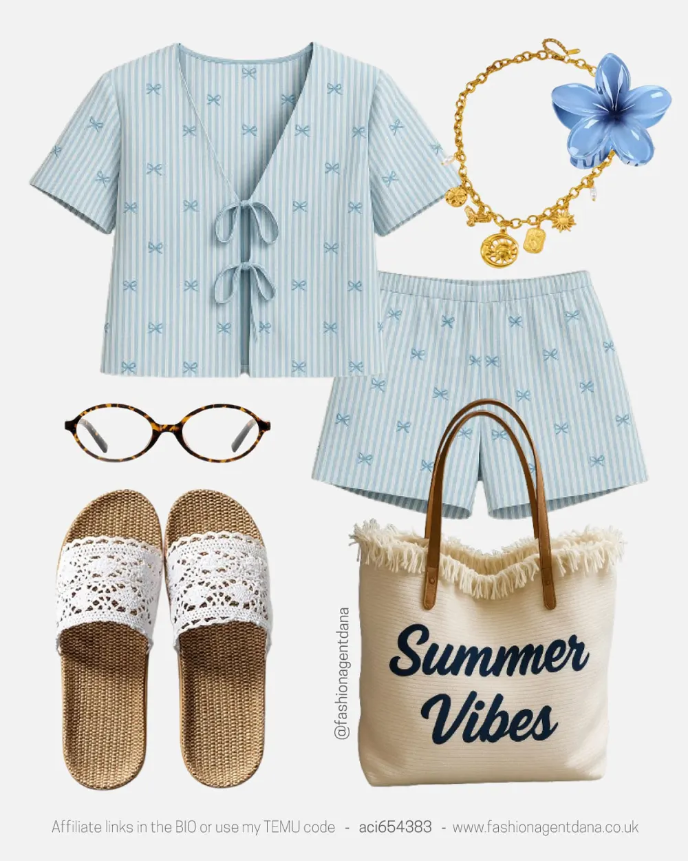 Summer Vibes outfit collage