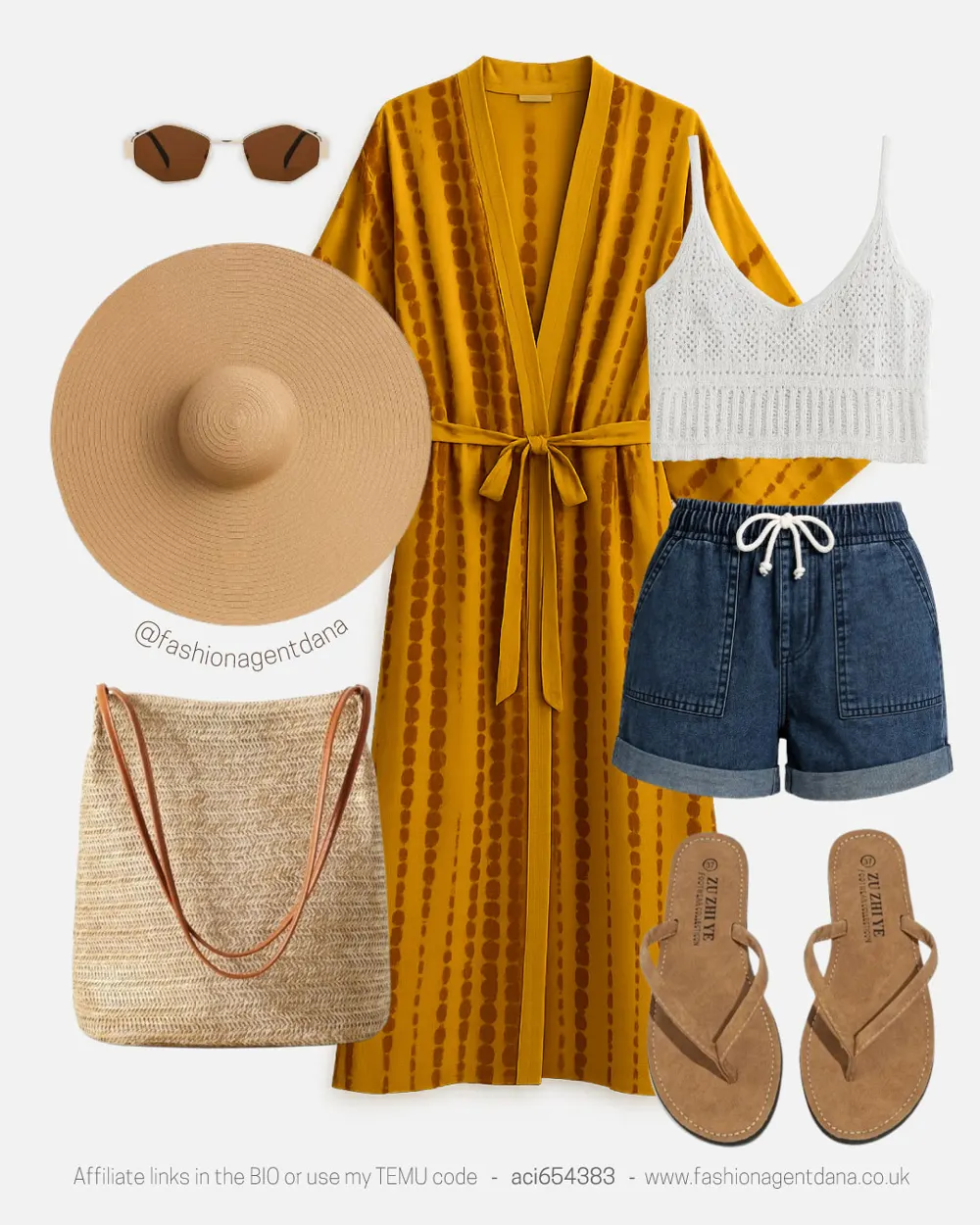 Summer Vibes outfit collage