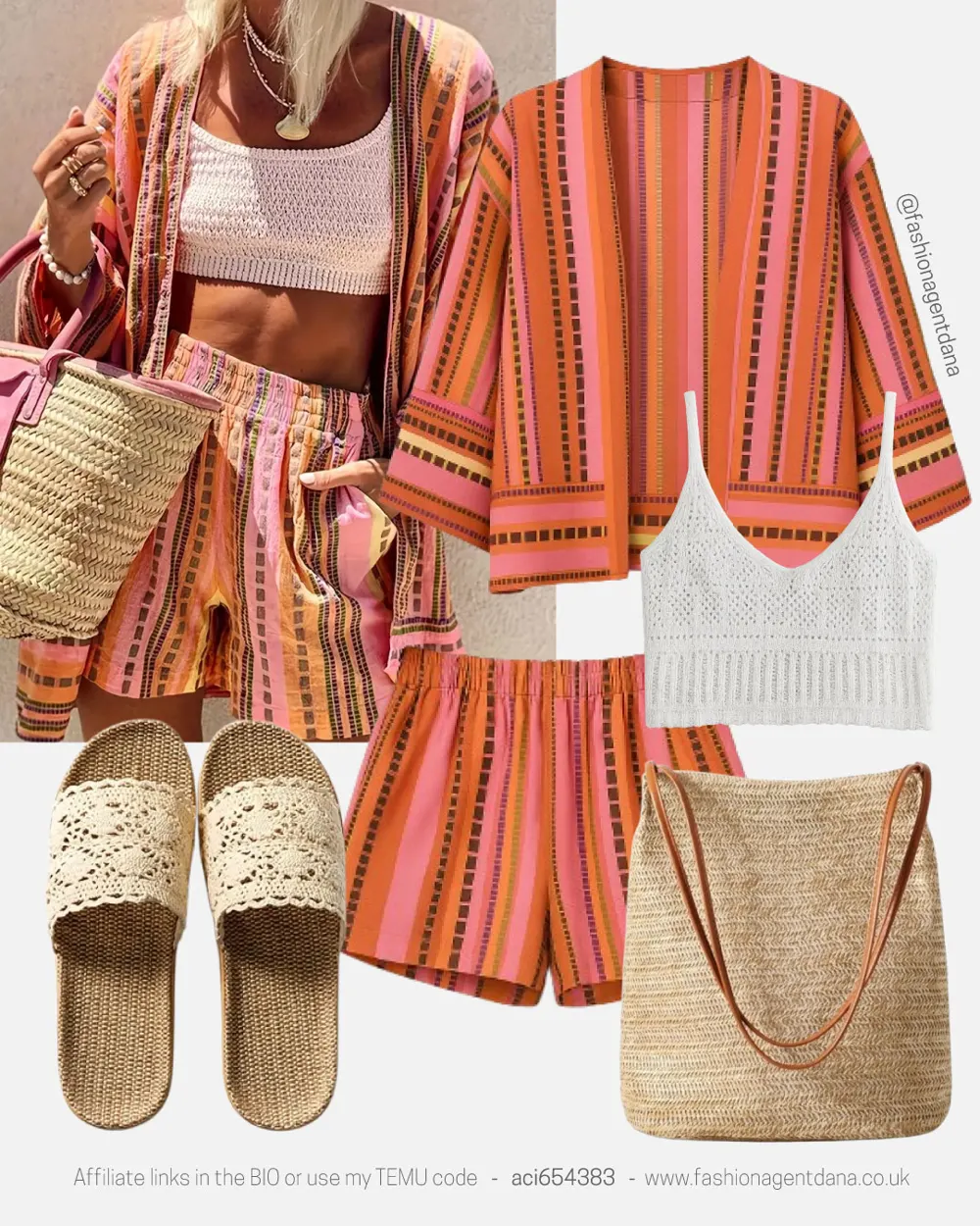 Summer Vibes outfit collage