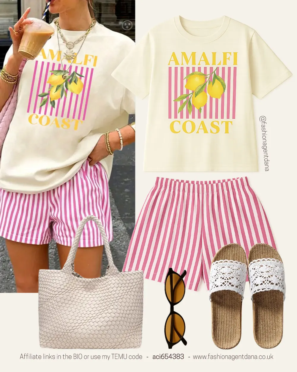 Summer Vibes outfit collage