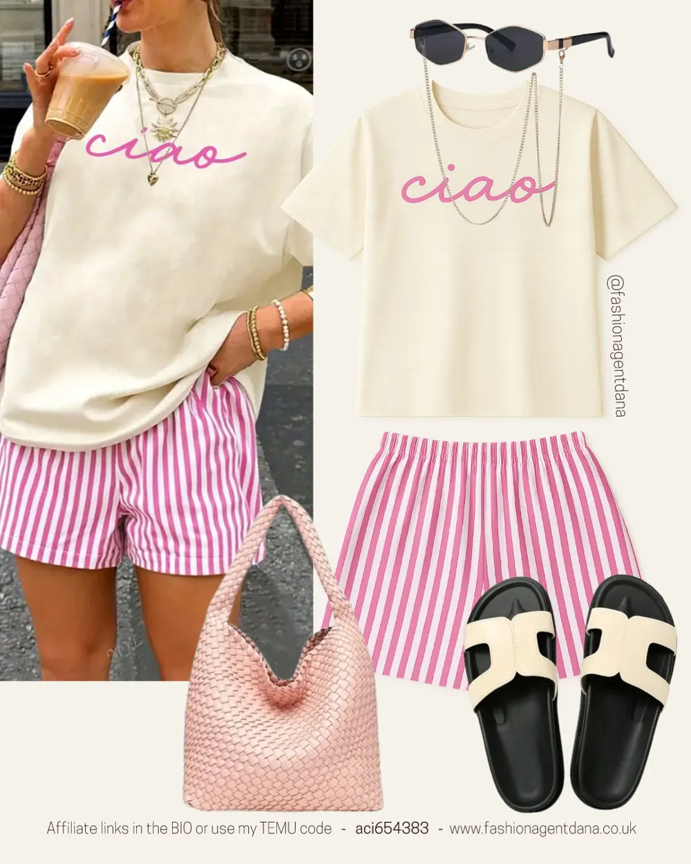Summer Vibes outfit collage