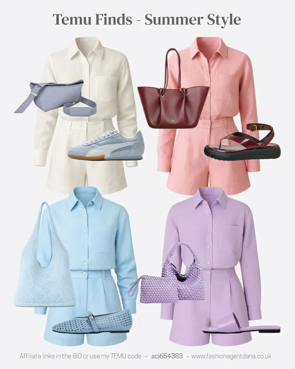 Summer Vibes outfit collage