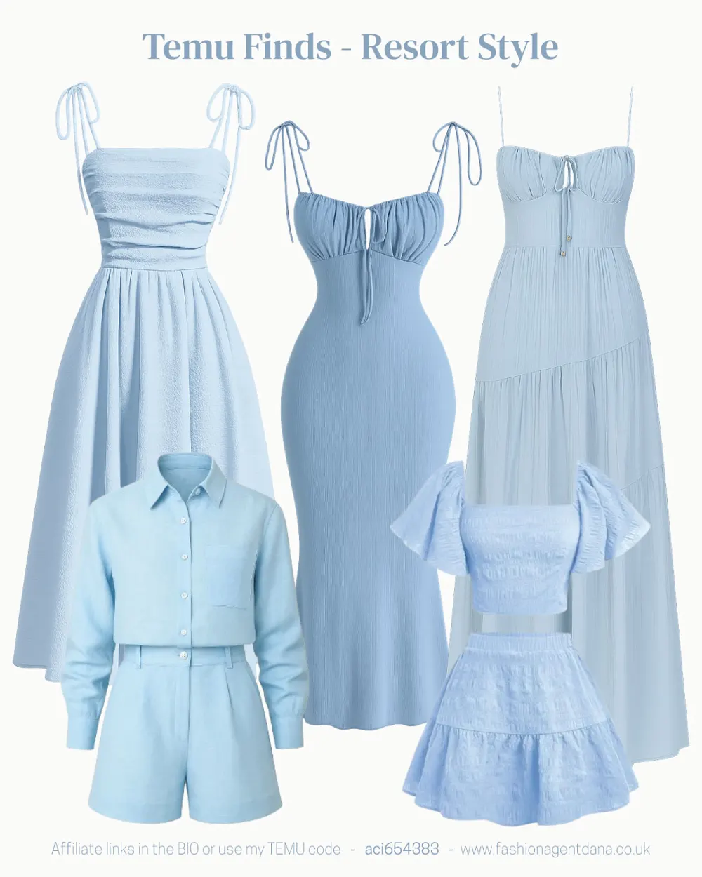 Summer Vibes outfit collage