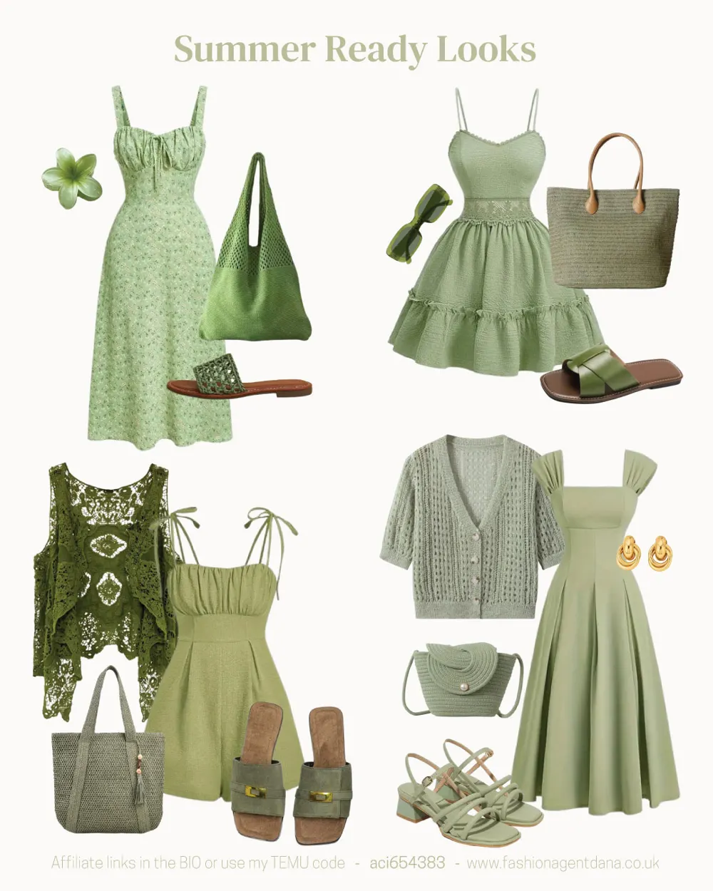 Summer Vibes outfit collage