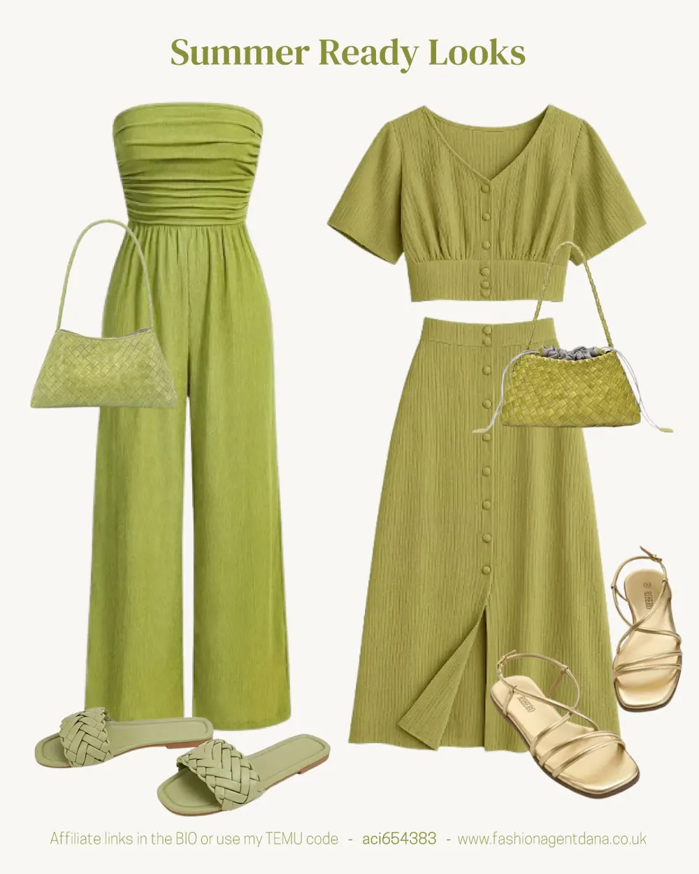Summer Vibes outfit collage