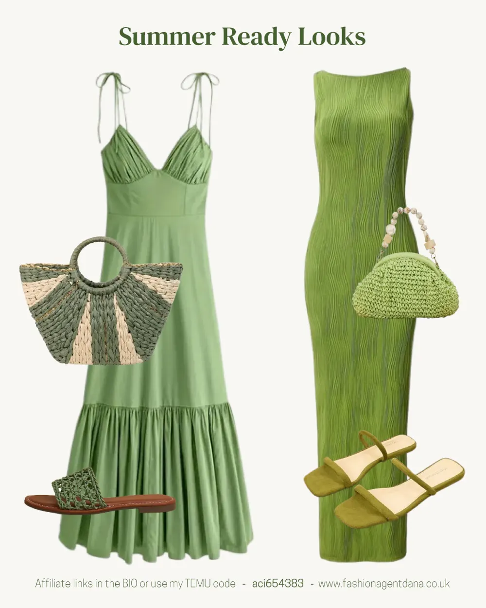 Summer Vibes outfit collage