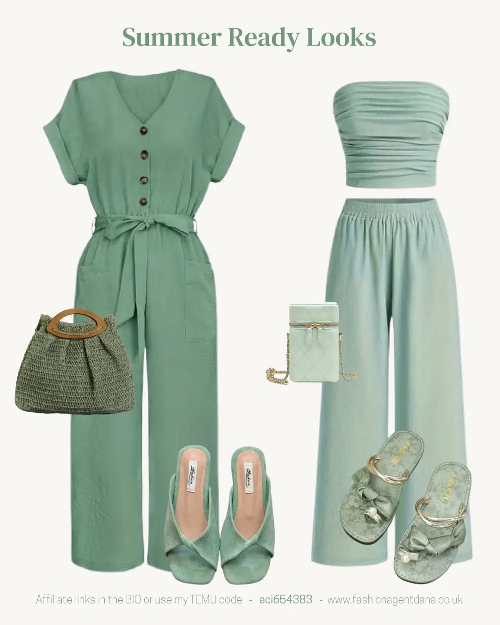 Summer Vibes outfit collage