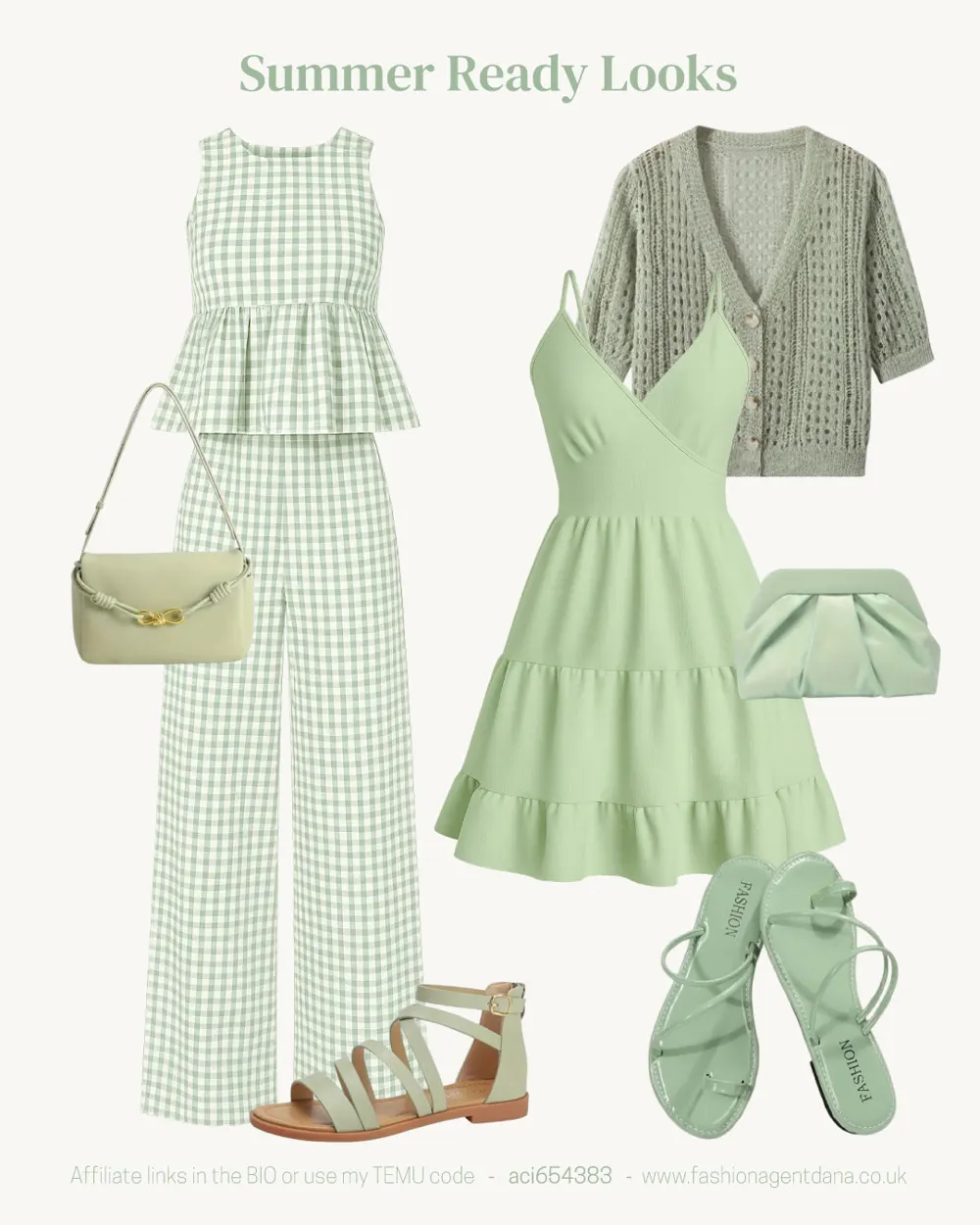 Summer Vibes outfit collage
