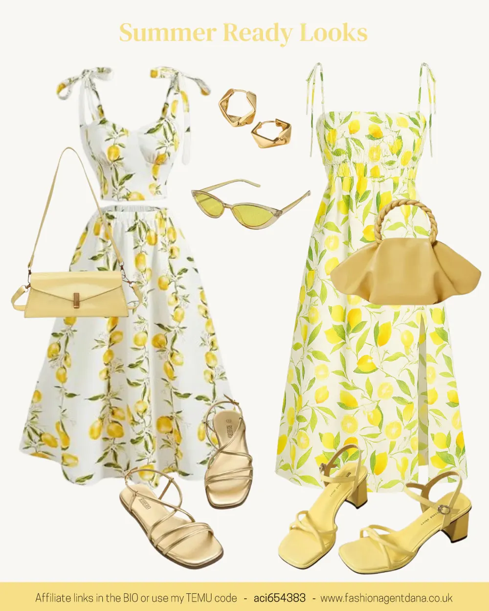 Summer Vibes outfit collage