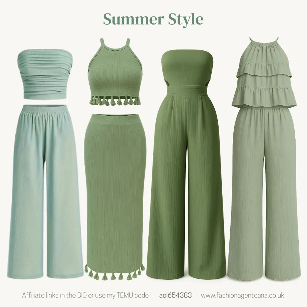 Summer Vibes outfit collage