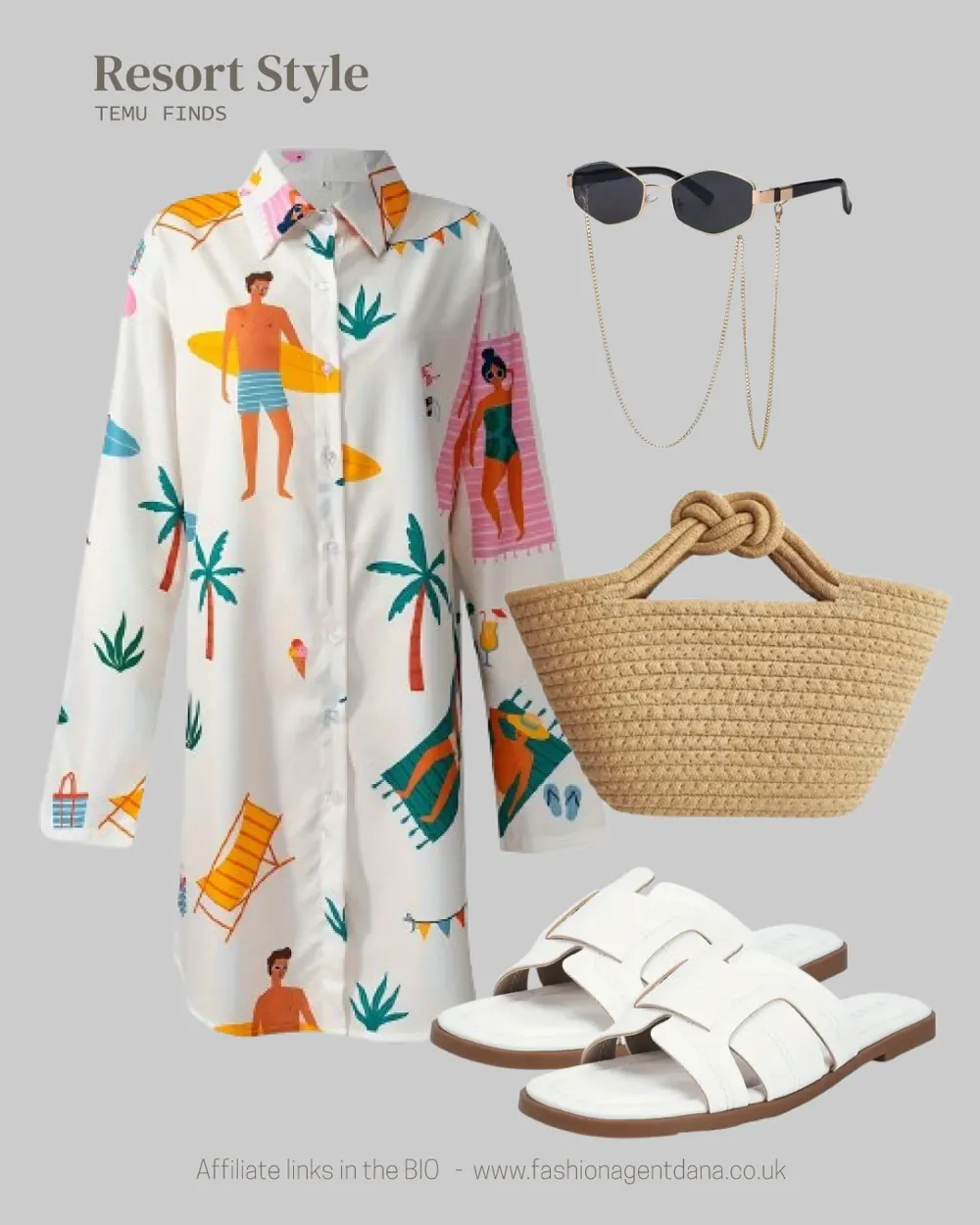 Resort Style - Spring/Summer 2025 Trends outfit collage