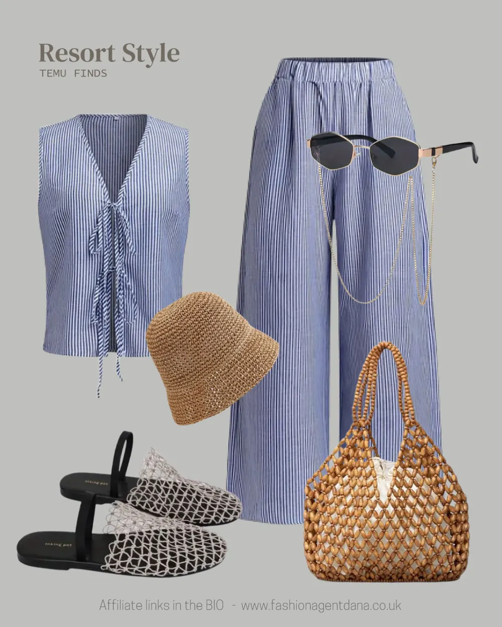 Resort Style - Spring/Summer 2025 Trends outfit collage