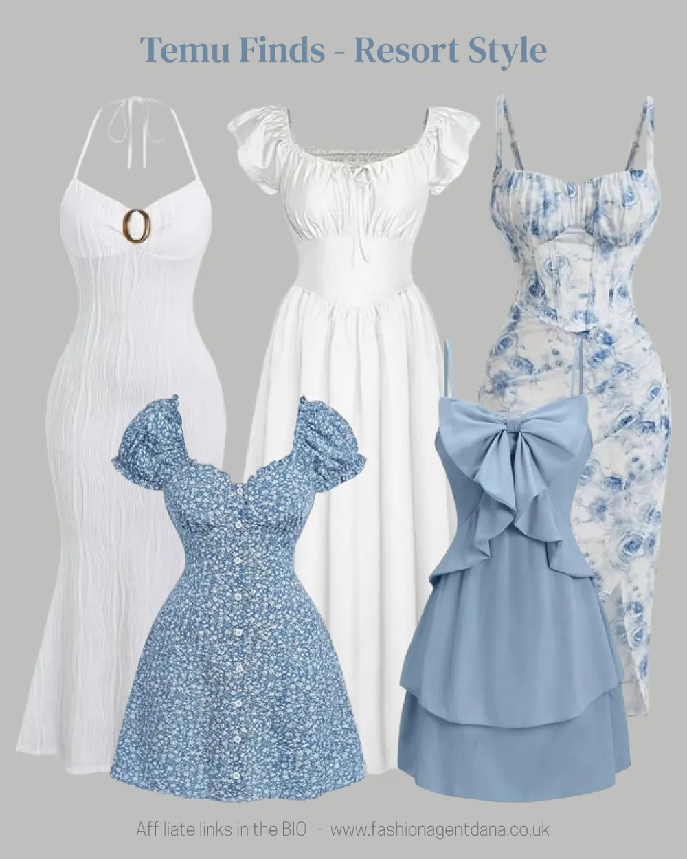 Resort Style - Spring/Summer 2025 Trends outfit collage