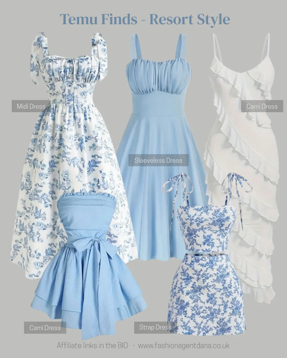 Resort Style - Spring/Summer 2025 Trends outfit collage