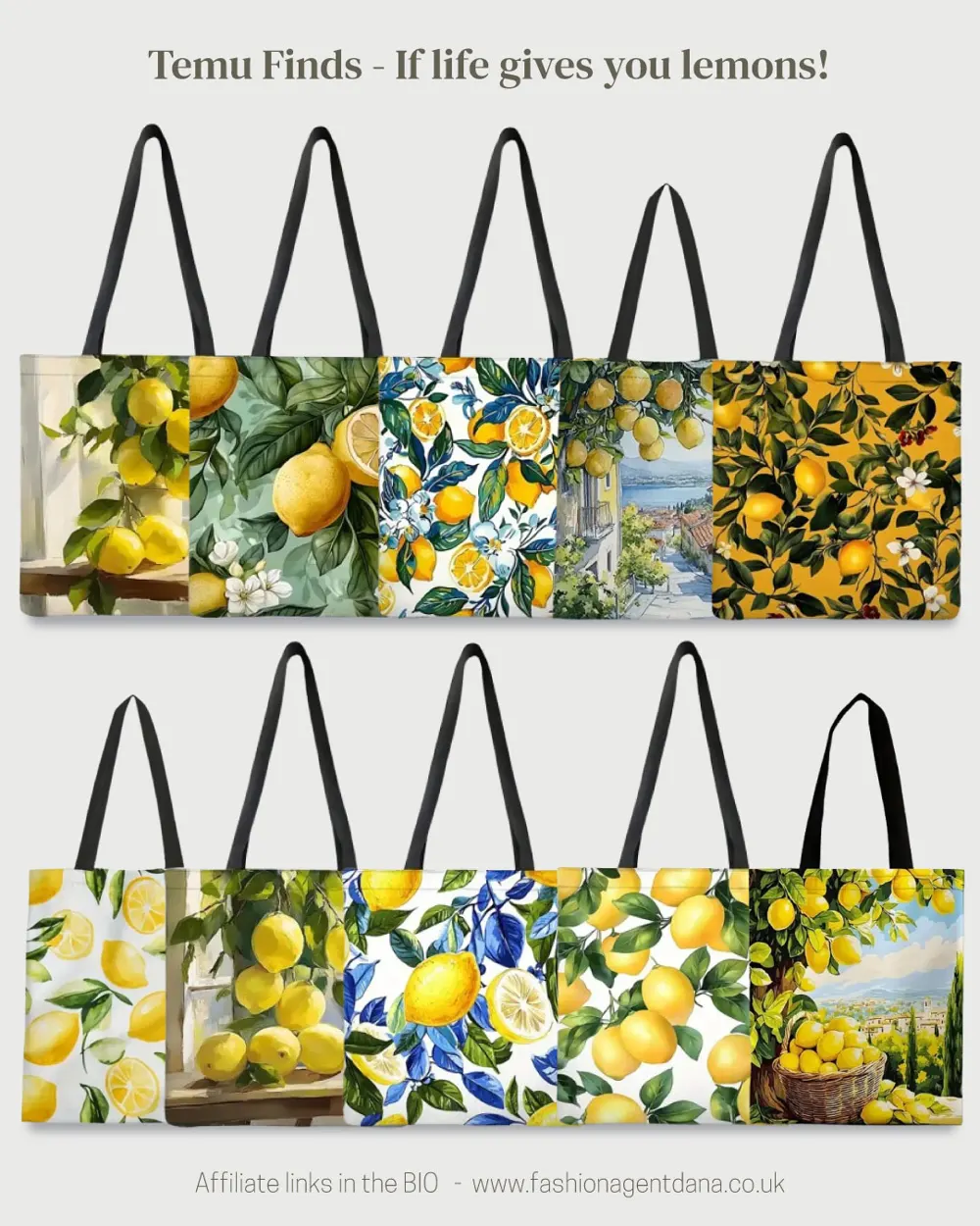 Tote Bags — If life gives you lemons, use this one! outfit collage