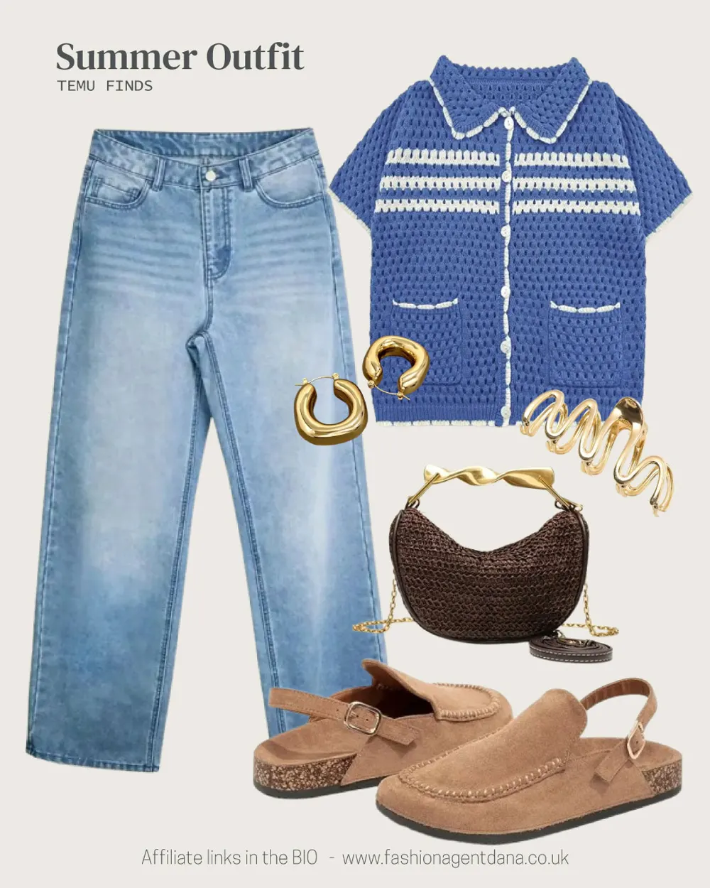 Effortlessly Chic outfit collage
