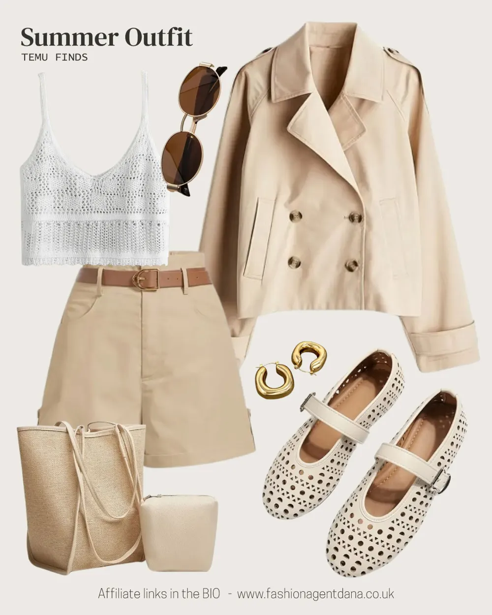 Effortlessly Chic outfit collage