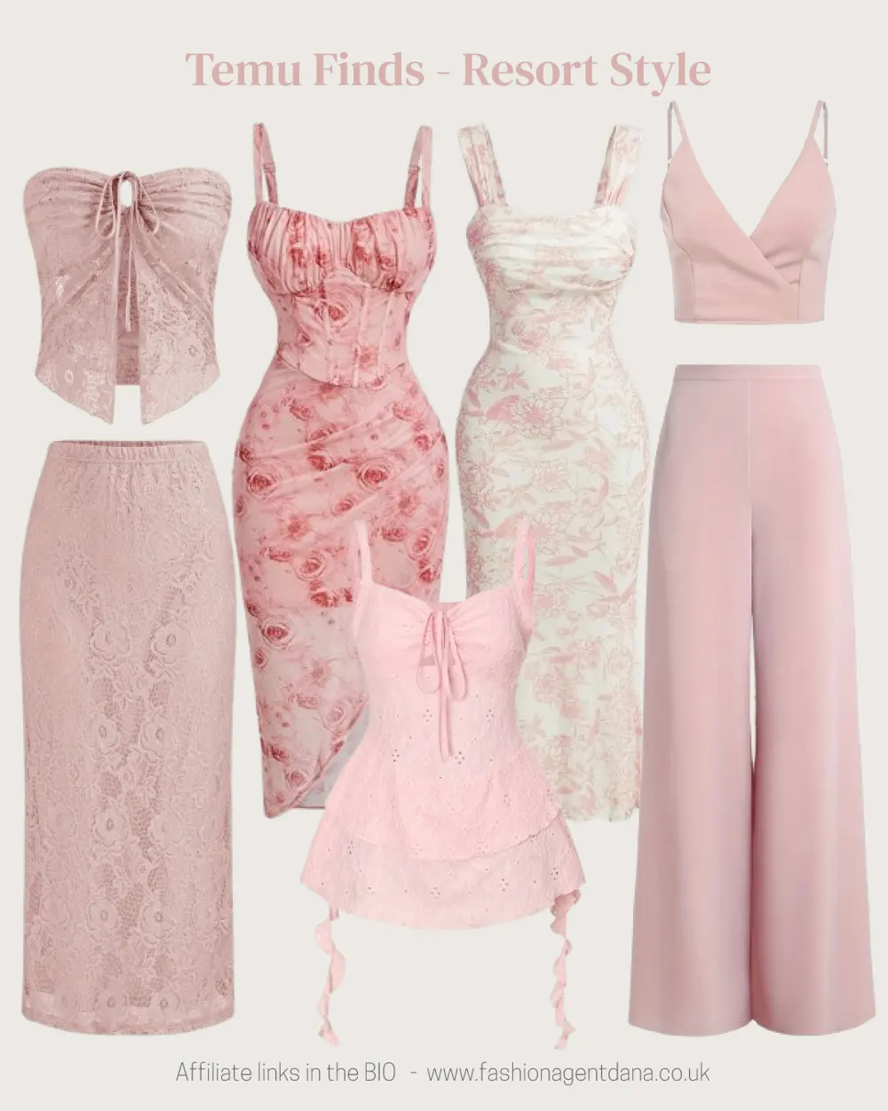 Resort Style - Spring/Summer 2025 Trends outfit collage