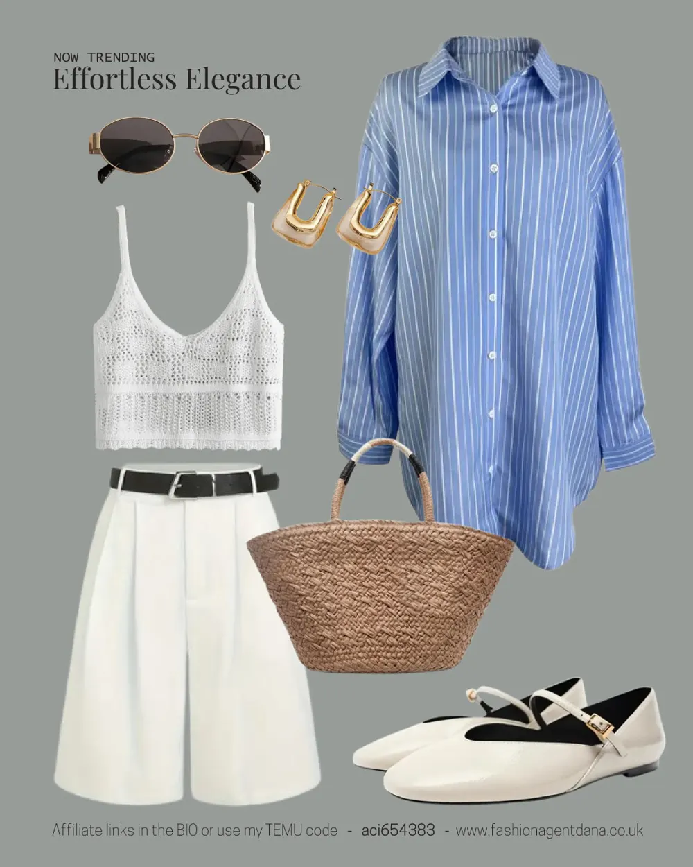 Effortlessly Chic outfit collage