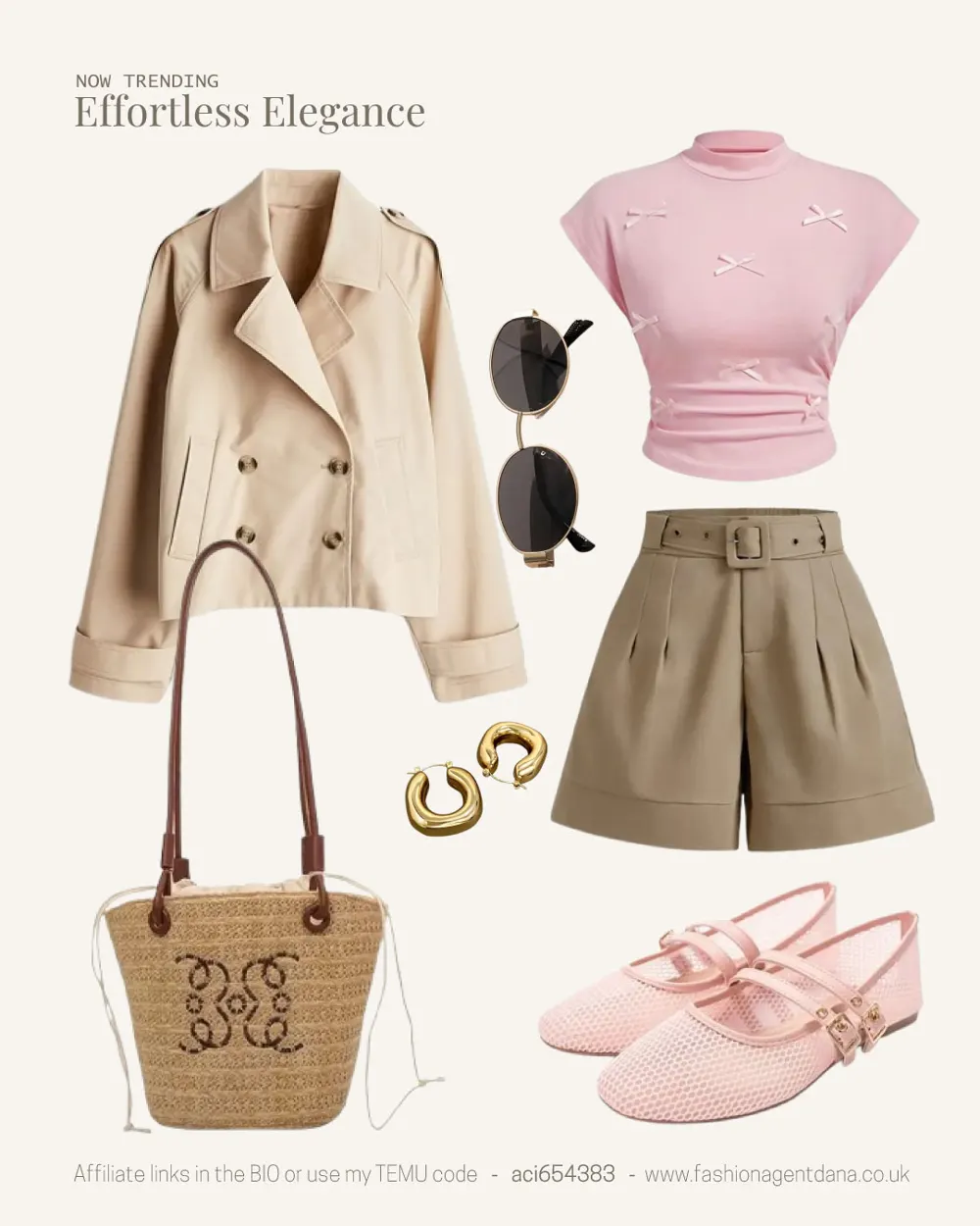 Effortlessly Chic outfit collage