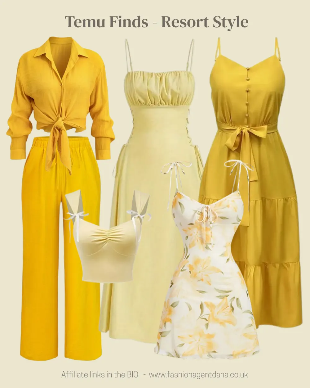 Resort Style - Spring/Summer 2025 Trends outfit collage