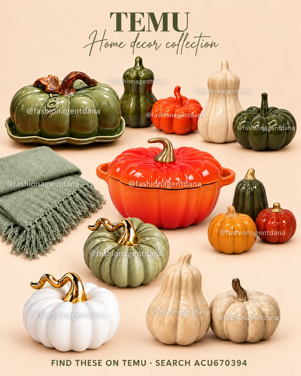 Temu Home Finds outfit collage