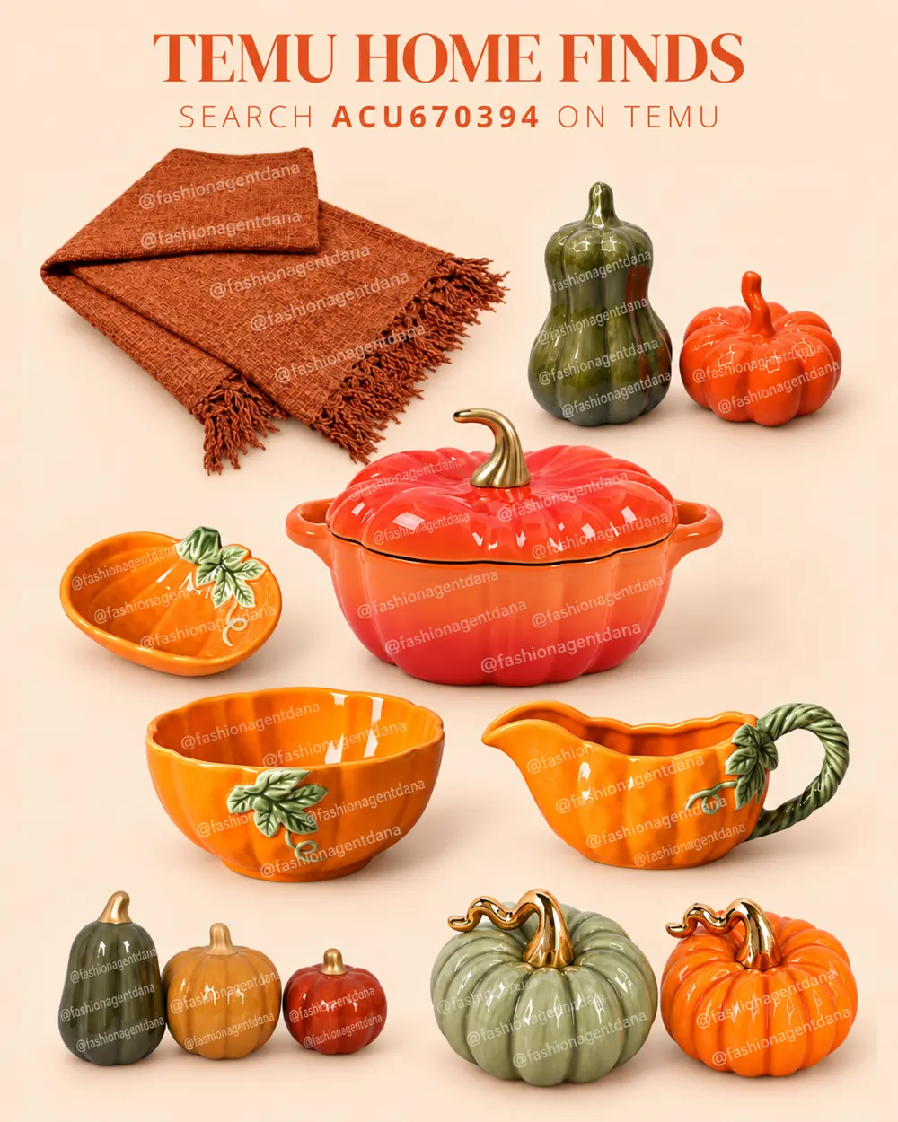 Temu Home Finds outfit collage