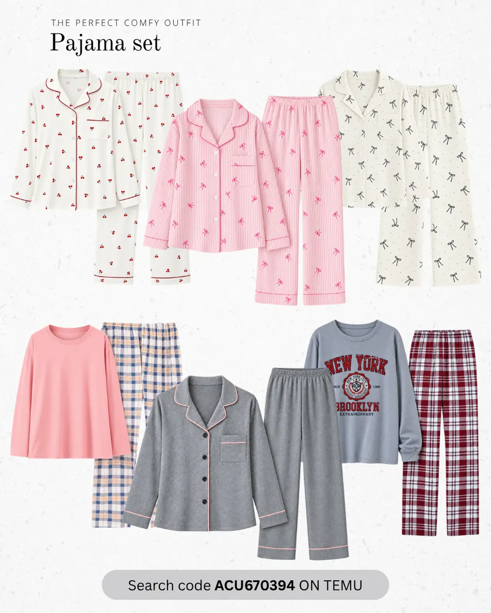 Cosy Nights outfit collage
