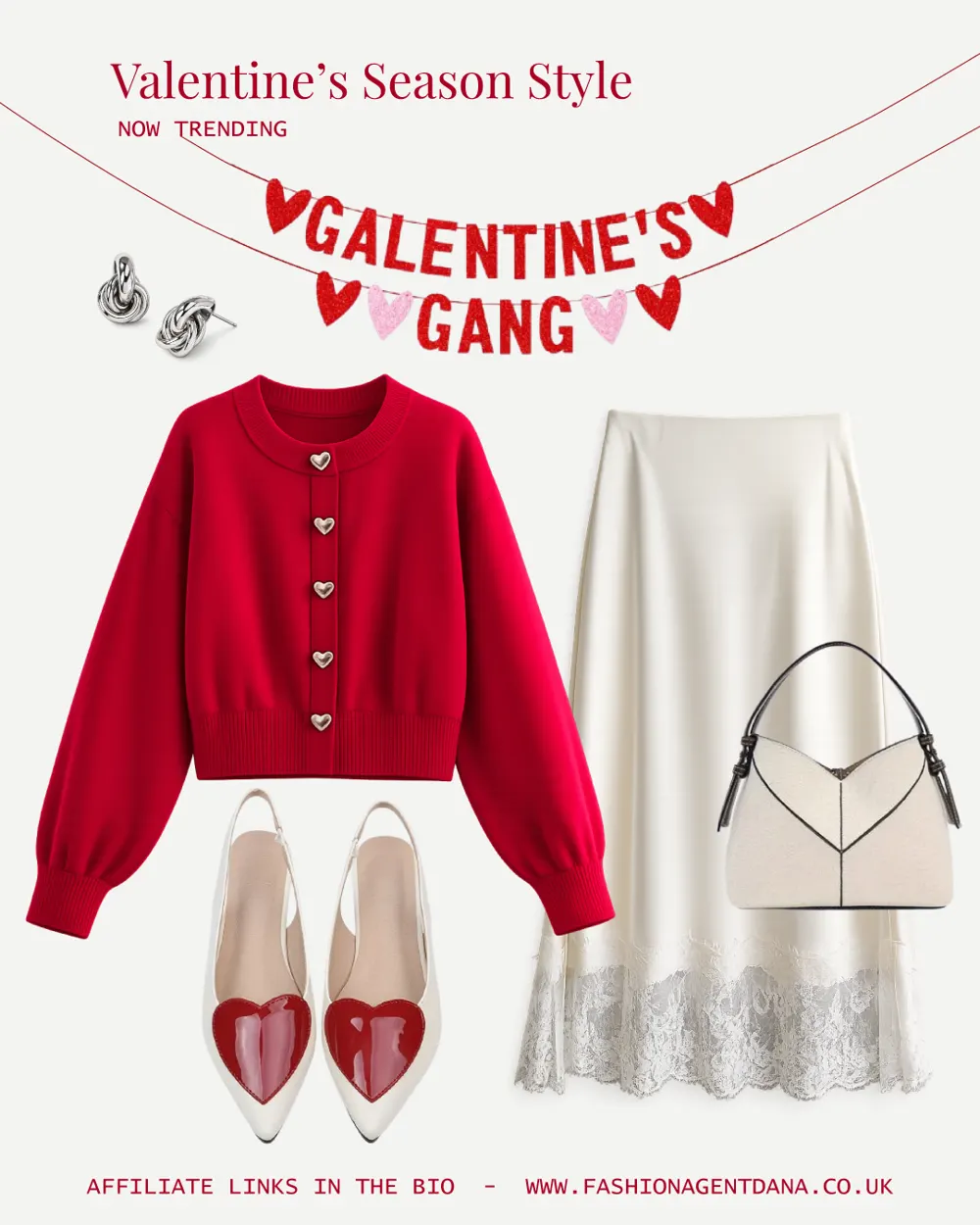 Valentine’s season style outfit collage