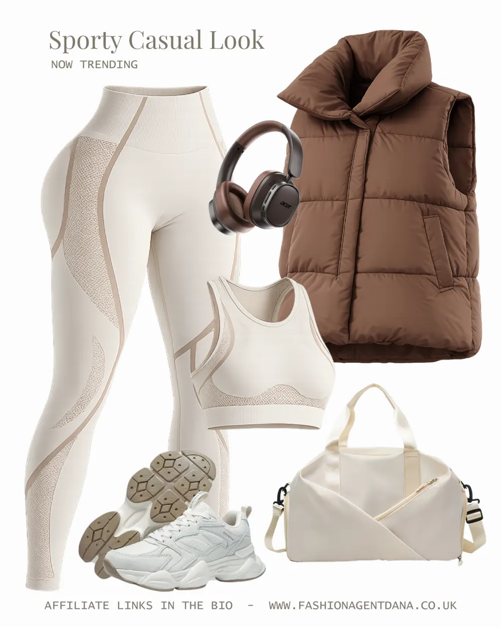 Spring sporty vibes outfit collage