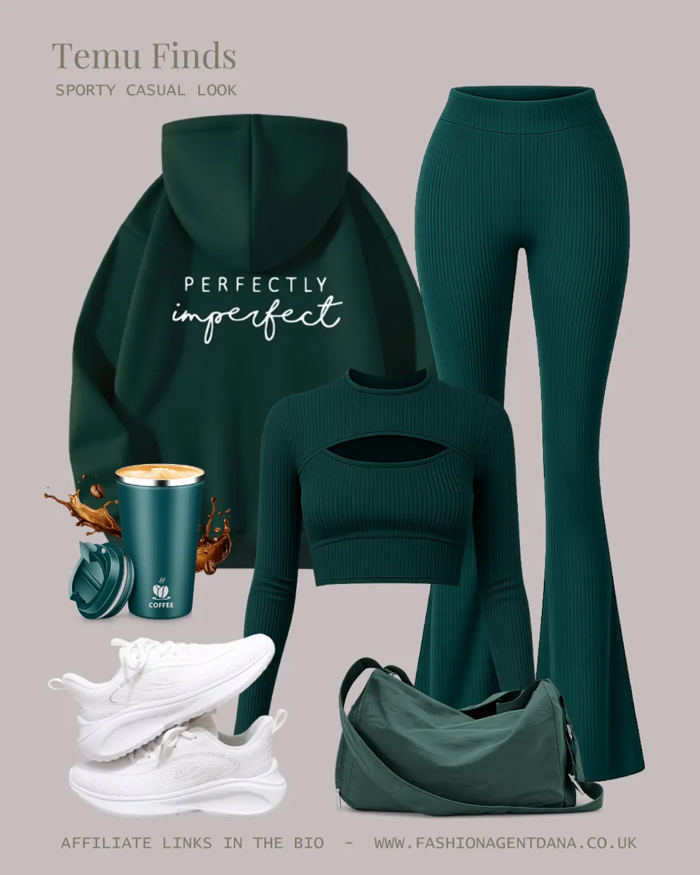 Spring sporty vibes outfit collage
