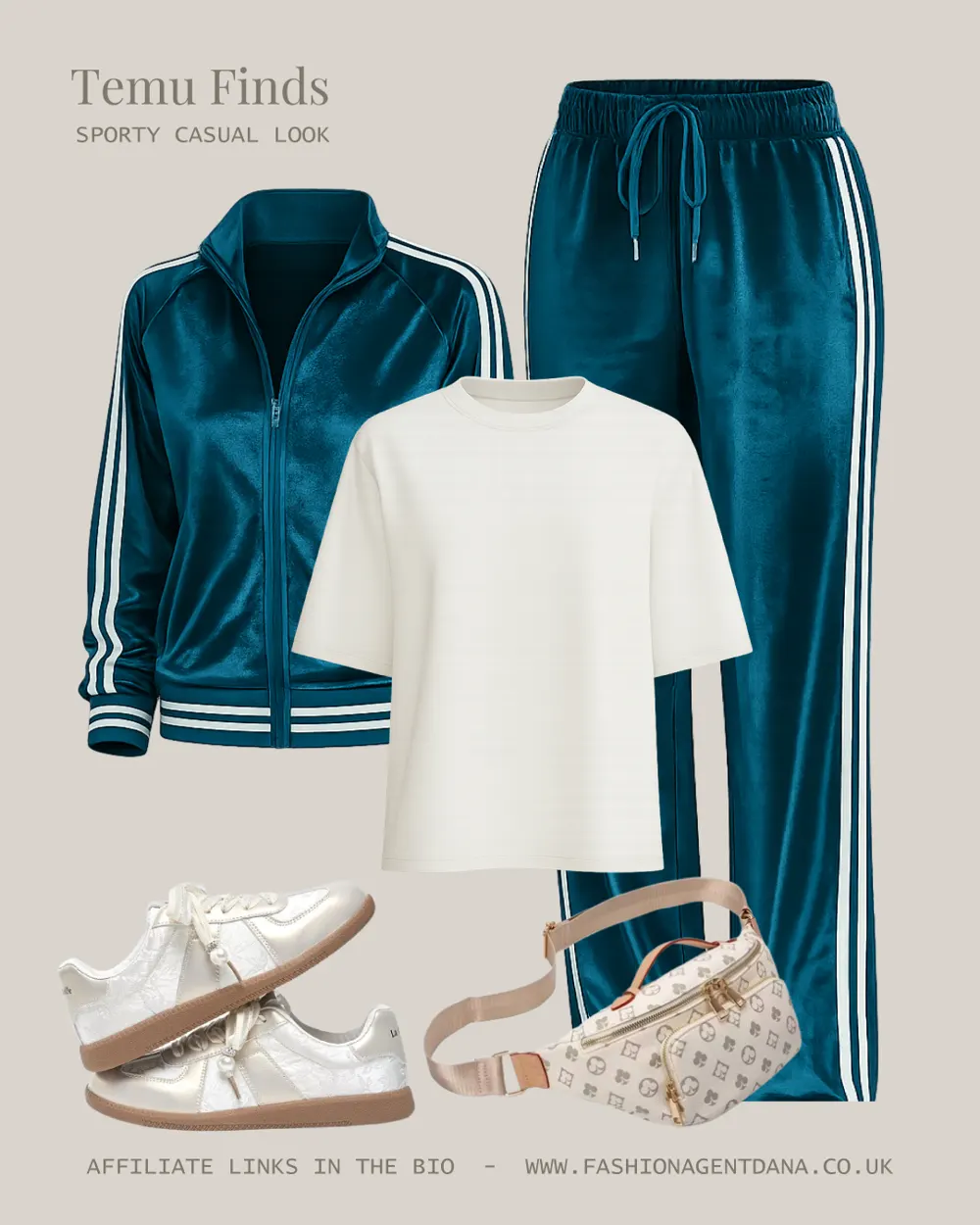 Spring sporty vibes outfit collage