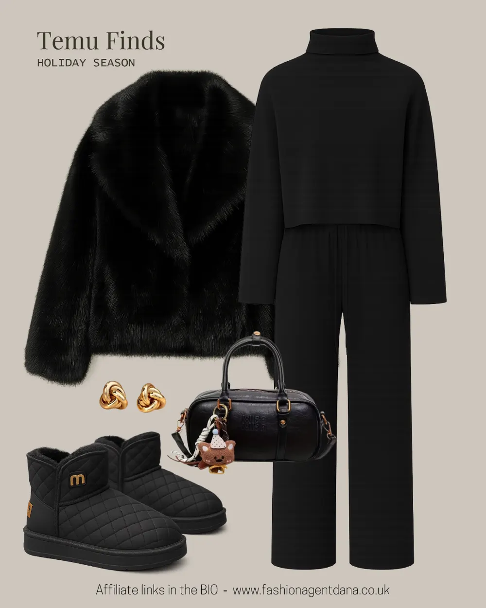 Cozy Winter Vibes outfit collage
