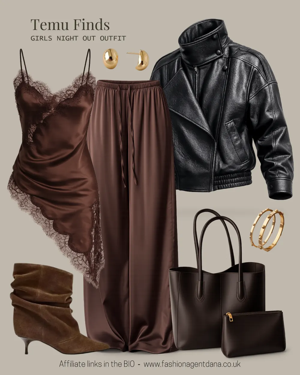 Effortless chic style outfit collage