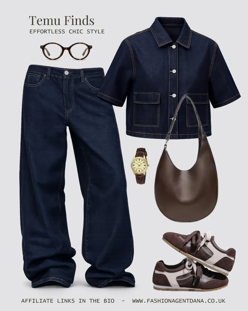 Effortless chic outfit collage