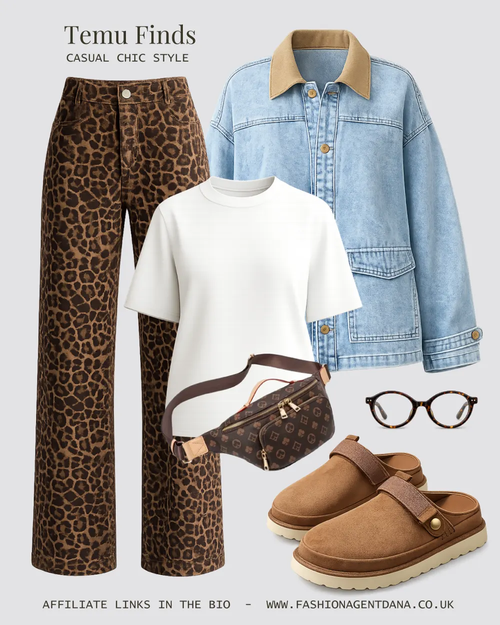 Casual chic outfit collage