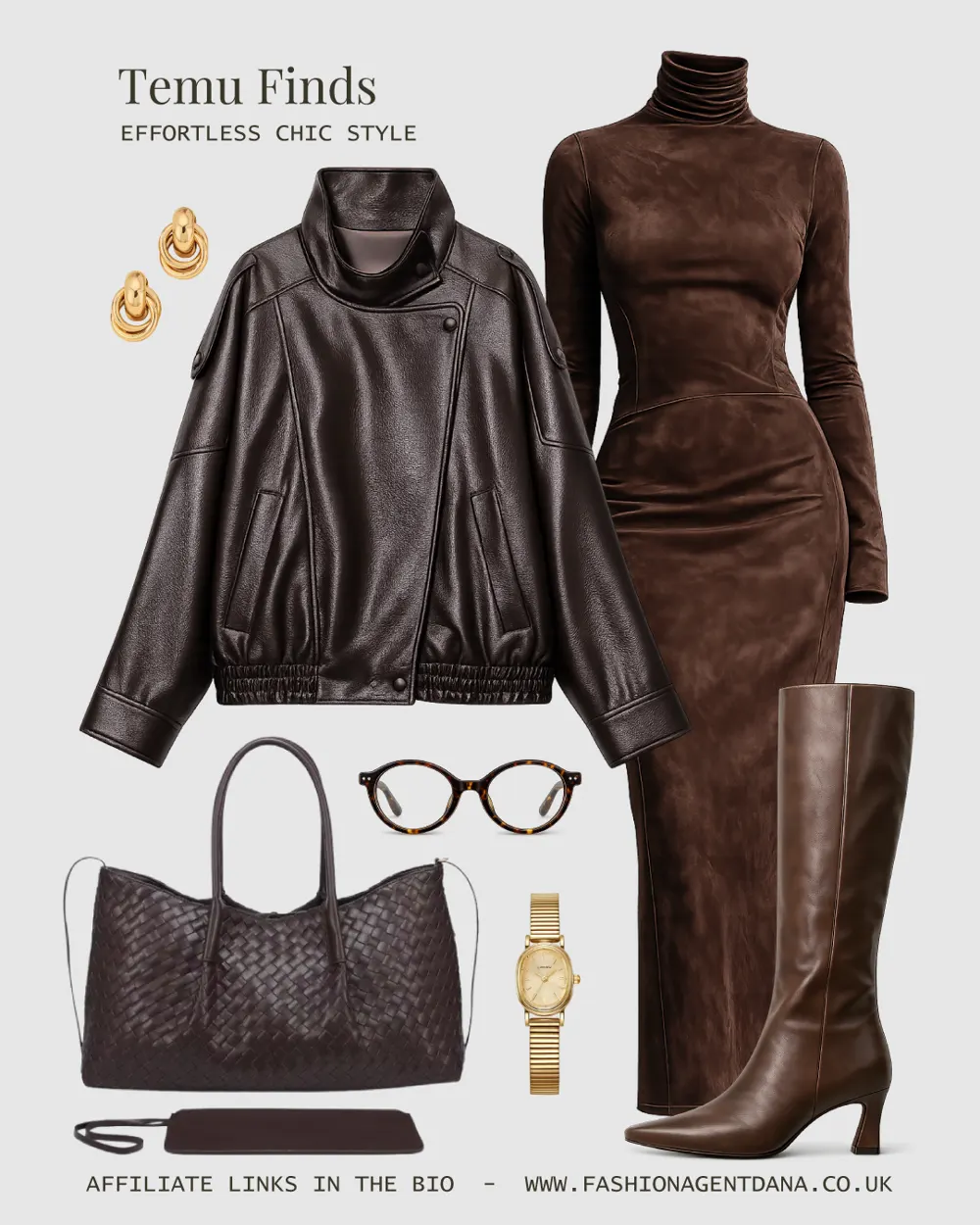 Effortless chic style outfit collage
