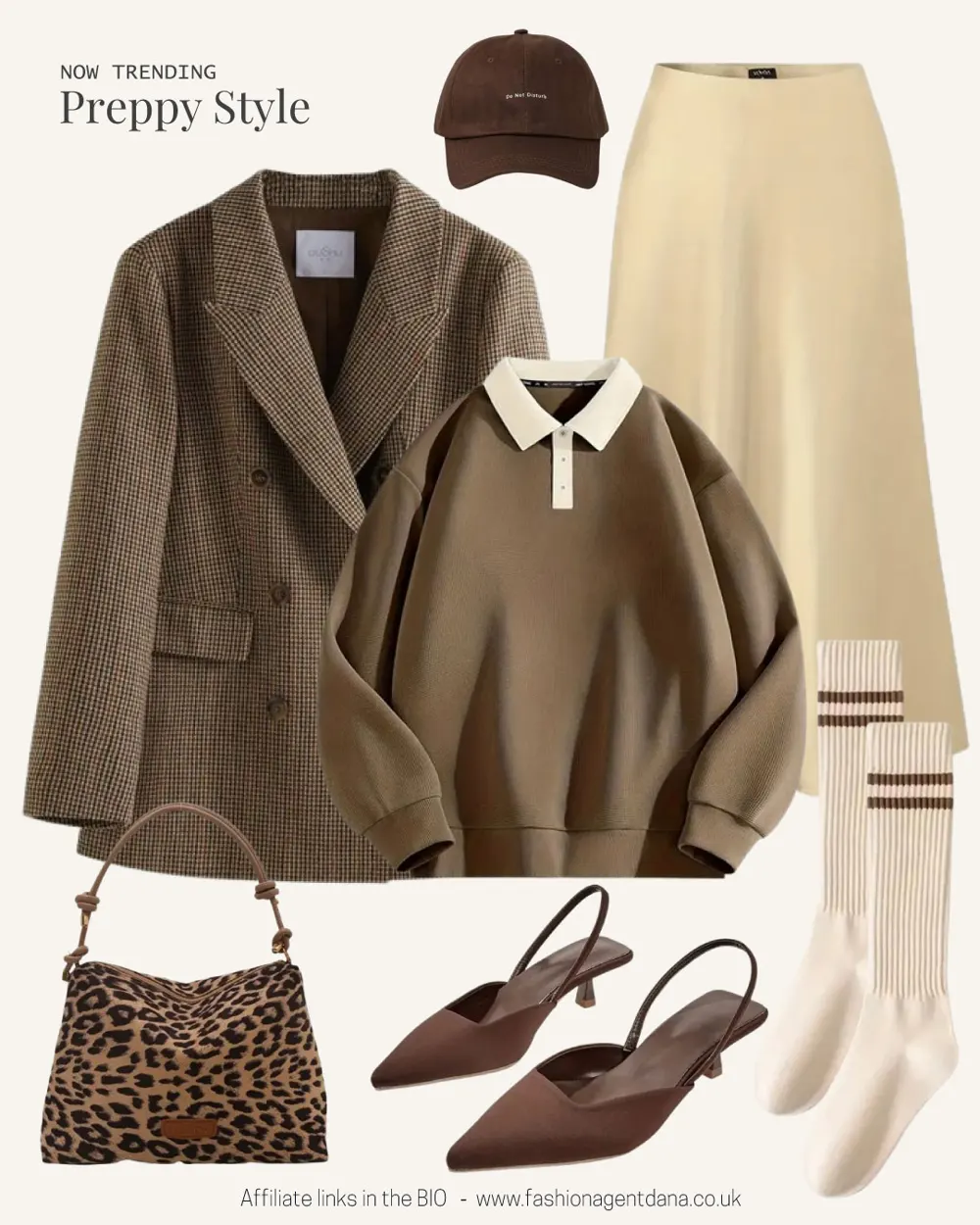 Preppy Style outfit collage
